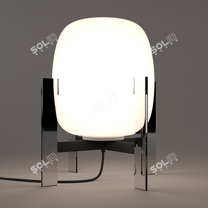 Poligon Metal Table Lamp 3D model image 2