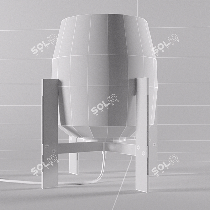 Poligon Metal Table Lamp 3D model image 3