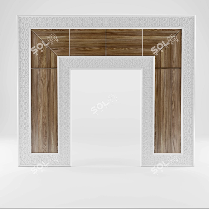 Arabesque Wall | H 3500 mm, W 4000 mm 3D model image 1