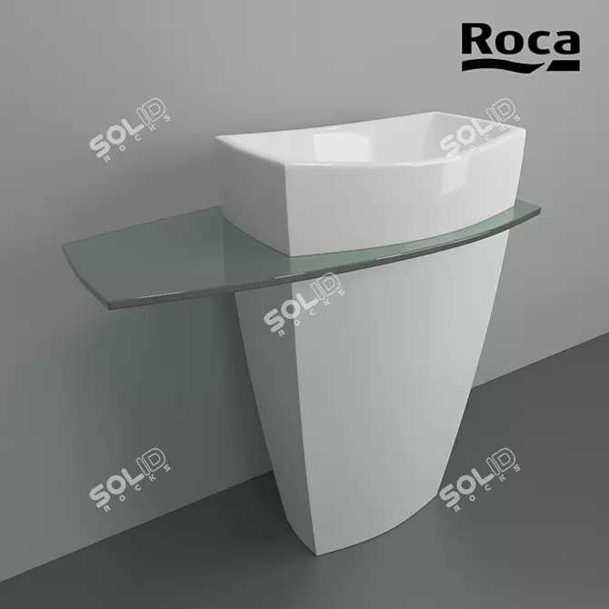 Elevate Your Bathroom - Roca TIBER 3D model image 1