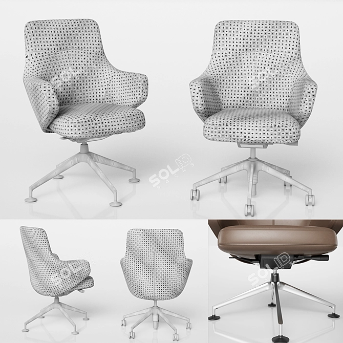 Vitra Grand Executive: The Epitome of Elegance 3D model image 2
