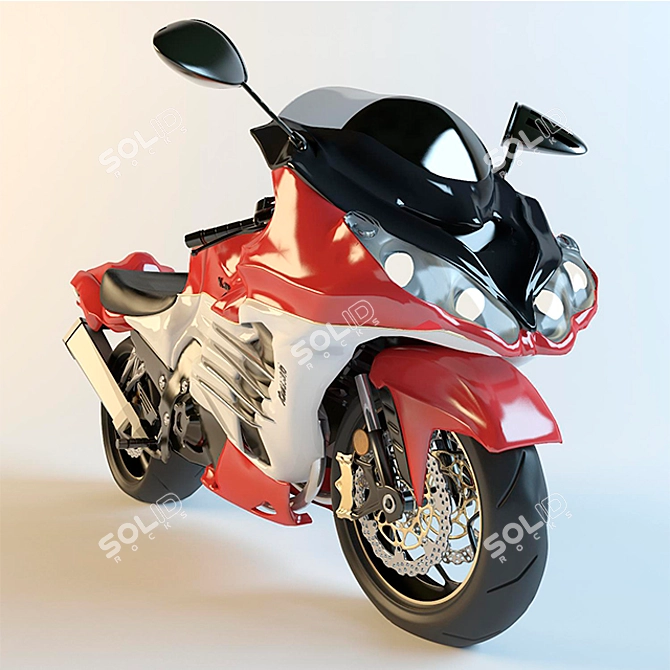 Kavasaki Motorcycle: Power, Style, Adventure! 3D model image 1