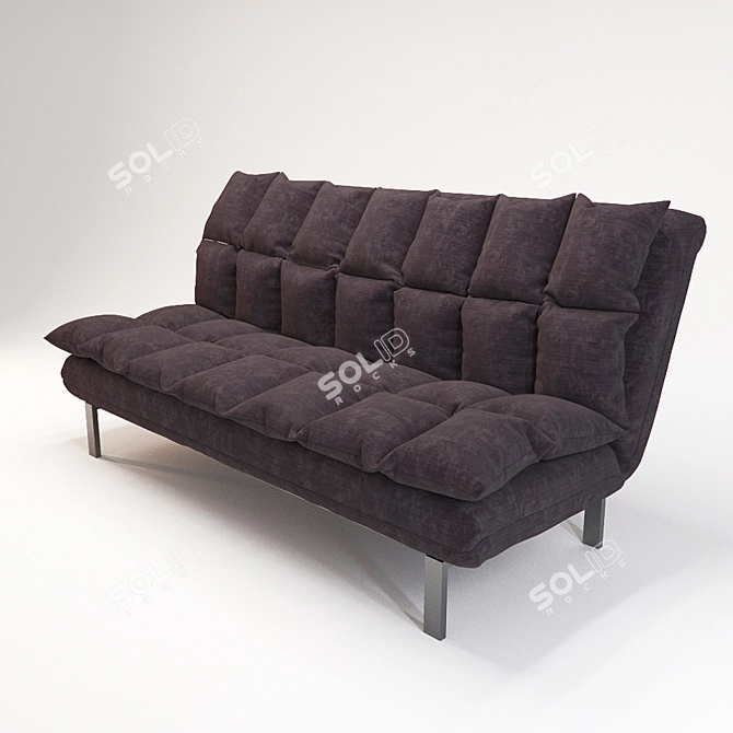 ComfortBox: Portable Sofa-Bed 3D model image 2