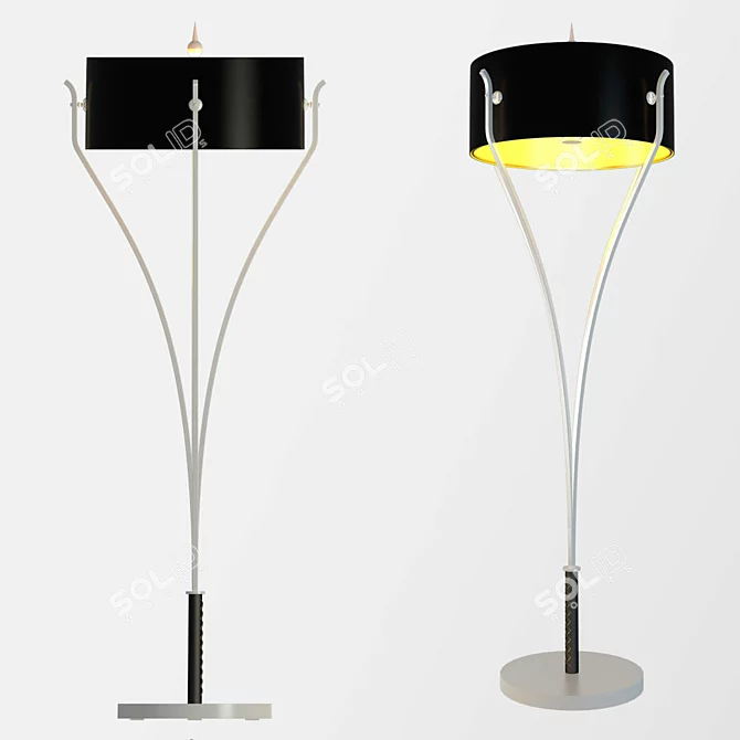Sketch-inspired Floor Lamp 3D model image 1