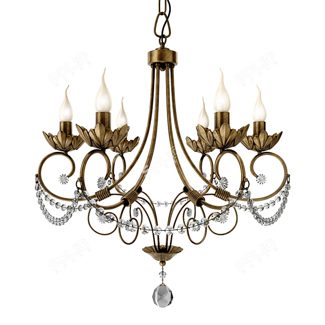 Elegant Chandelier Blitz 1889 3D model image 1