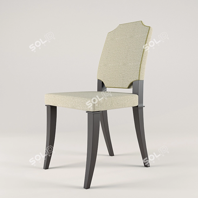 Elegant Laurel Dining Chair 3D model image 1