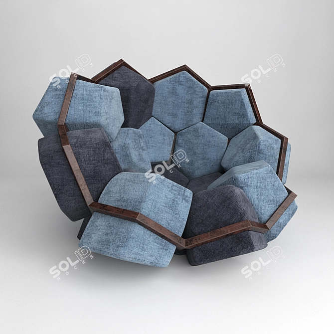 Modular Quartz Chair: Dynamic Design Solution 3D model image 1
