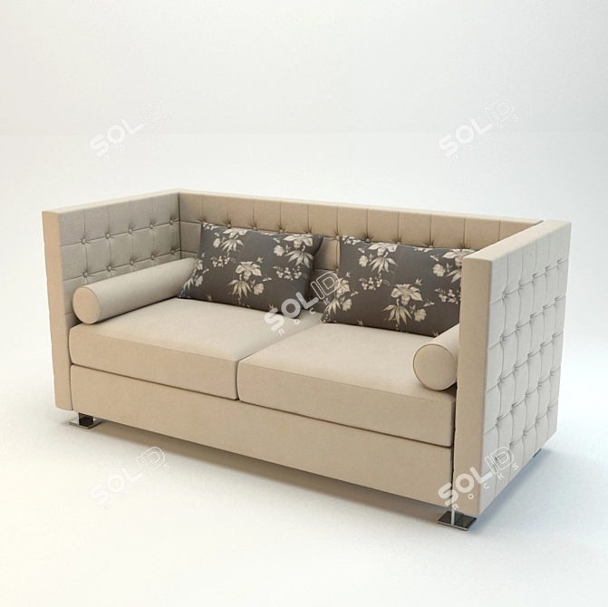 Cozy Comfort Sofa 3D model image 1