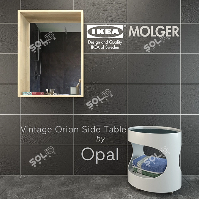  Modern Reflection: Molger & Opal Bathroom Set 3D model image 1