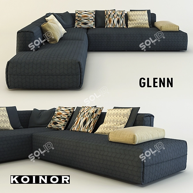 Koinor Glenn: Luxury Displacement Sofa 3D model image 1