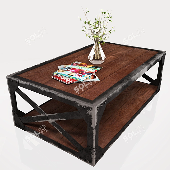 Leffie Coffee Table - Stylish and Functional 3D model image 1