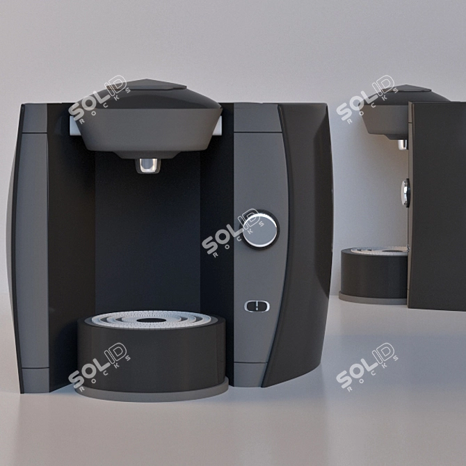 Classic Capsule Coffee Machine 3D model image 1