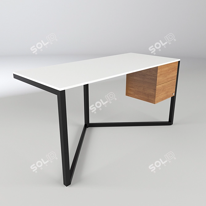 Modern "RAST" Desk - Sleek Design 3D model image 1