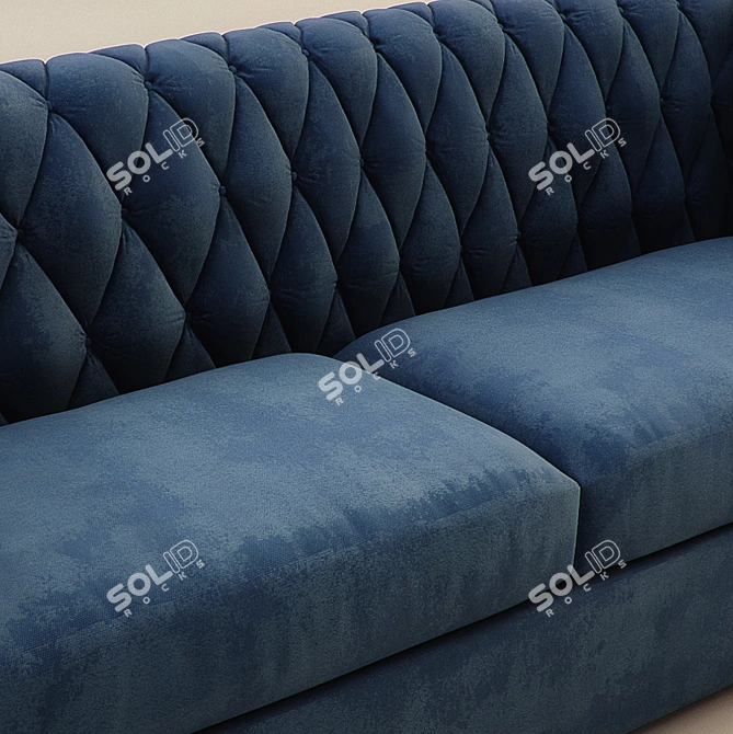 Stylish Parsom Sofa: 75x220x88cm 3D model image 2