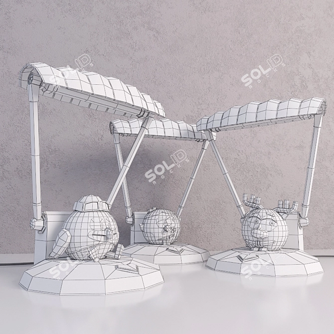Title: Modern Animal-themed Table Lamp 3D model image 3