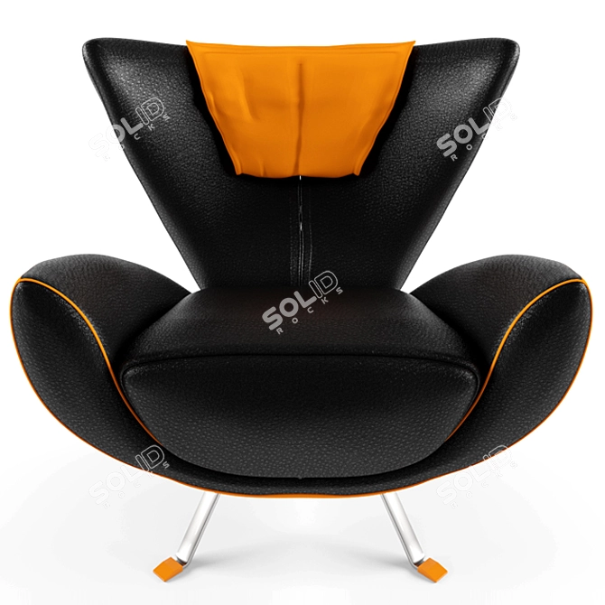 Modern Elegance Armchair 3D model image 1