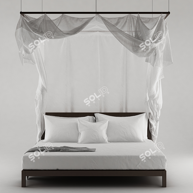 Dreamy Bed Canopy 3D model image 1