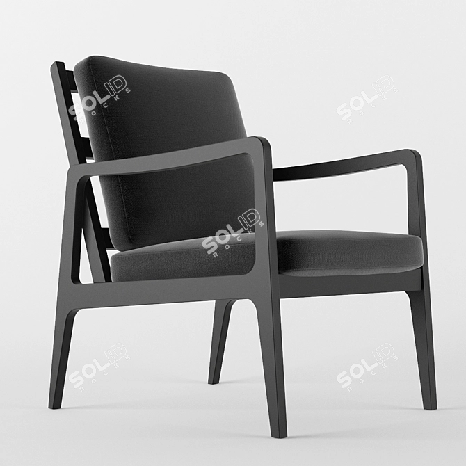 Vintage Soviet Chair: Revived 3D model image 1