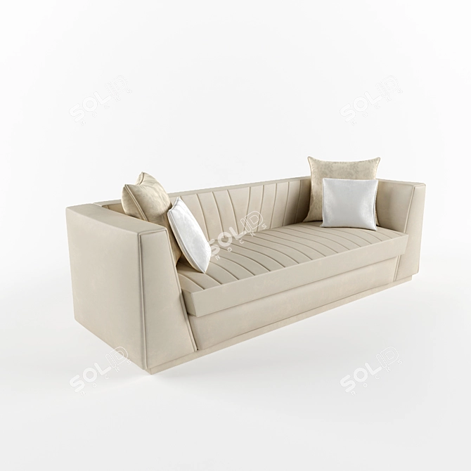 Luxurious Versace Leather Sofa 3D model image 2