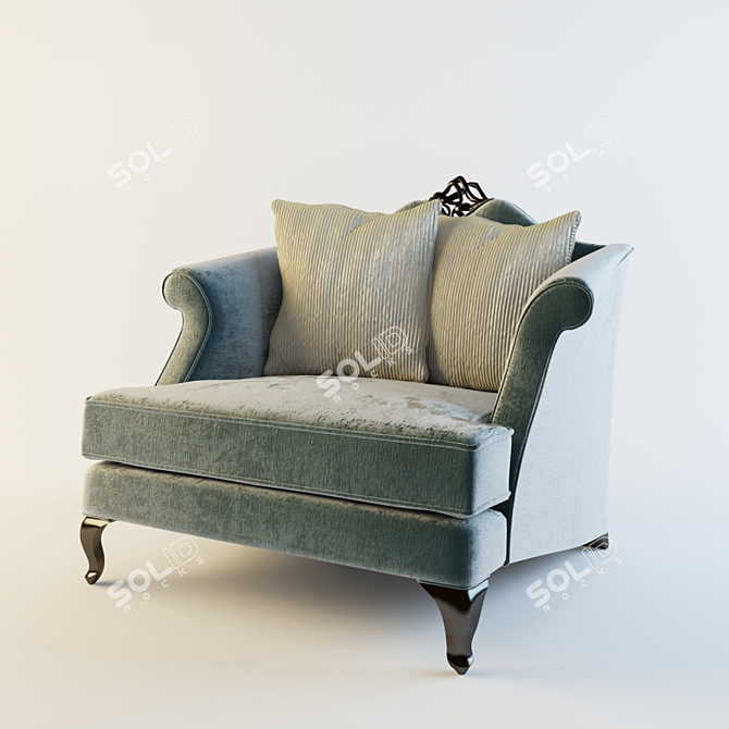 Valentina Armchair: Modern Classic Design 3D model image 1