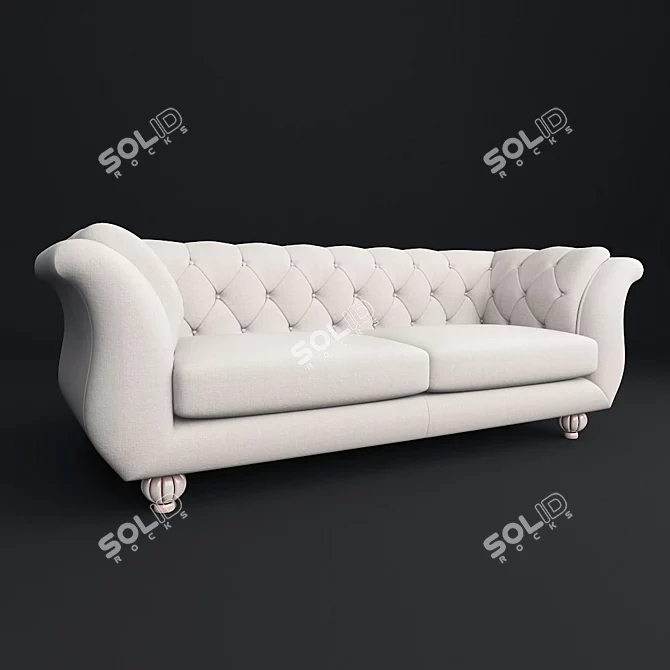 Capoliveri 220: Stylish Sofa for Modern Living Spaces 3D model image 1