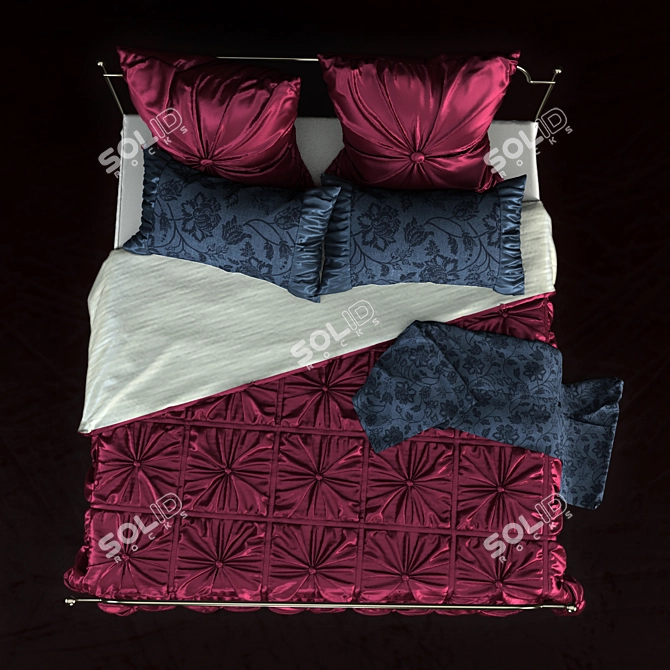 Ethnic Rosette Bed 3D model image 3