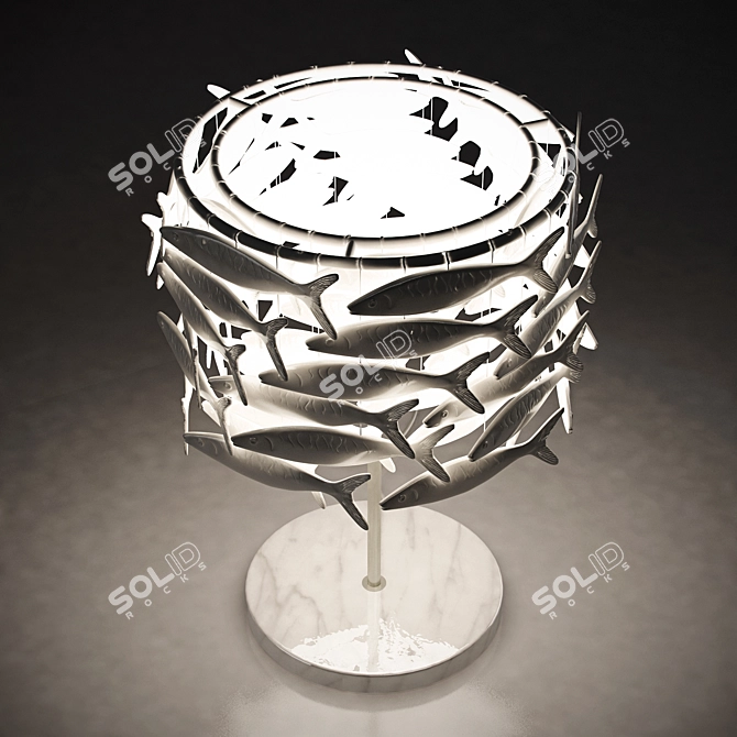 Artful Shoal Table Lamp 3D model image 2