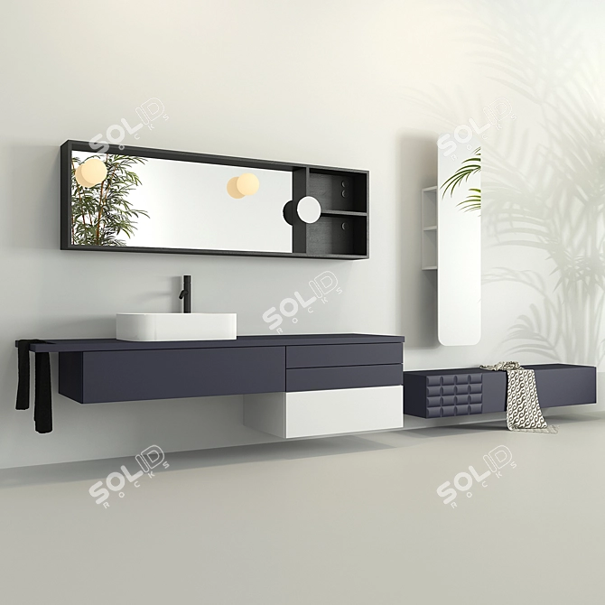 Elegant Ingrid Bathroom Collection 3D model image 1