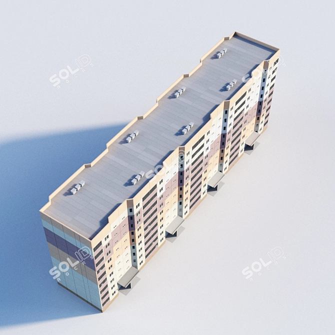 Title: Modular Color-Changing Panel House 3D model image 3