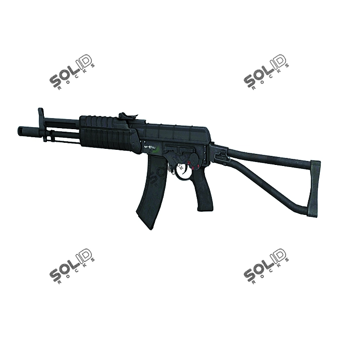 3D AK 47: Low Poly - Game-Ready & Mobile 3D model image 1