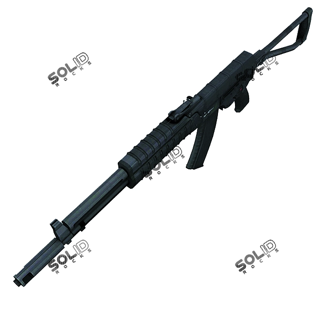 3D AK 47: Low Poly - Game-Ready & Mobile 3D model image 2