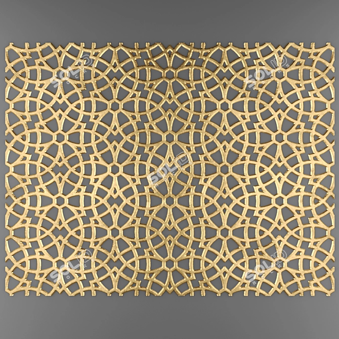 3D Wall Panel Decor 3D model image 1