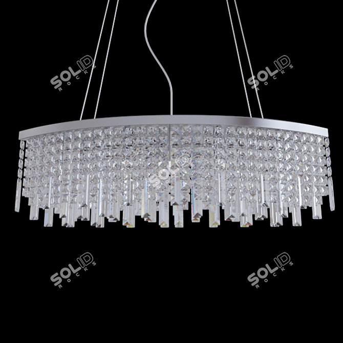 Classic Elegance: Odeon Lola 6-Light Chandelier 3D model image 1