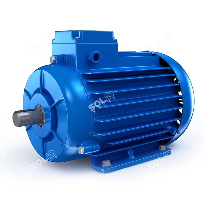 TurboSmooth Electric Motor 3D model image 1