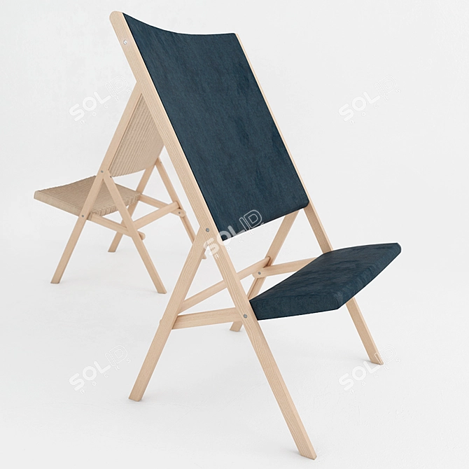 Modern Elegance: Molteni Armchair D.270.2 3D model image 2