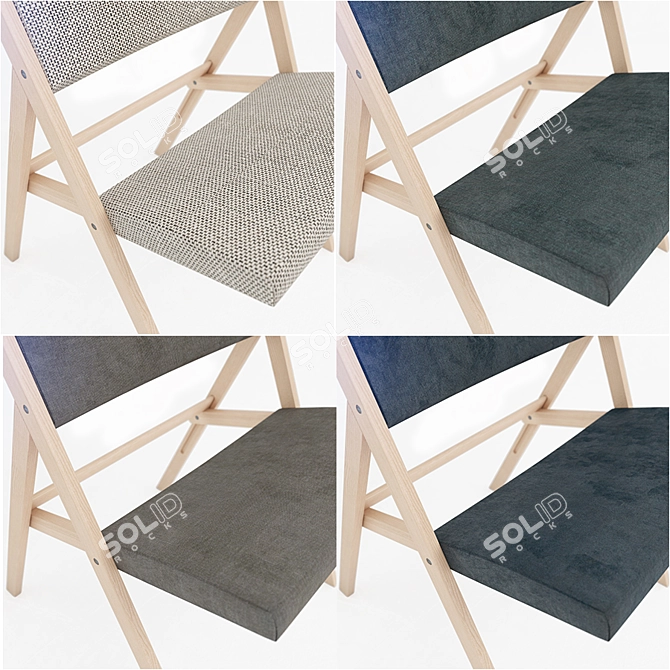 Modern Molteni Chair with Stylish Design 3D model image 3