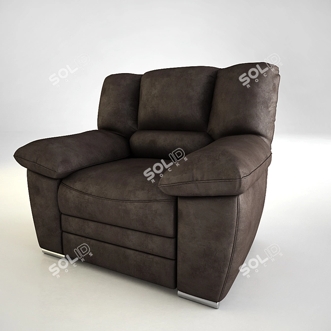 Cezar Armchair: Elegance & Comfort 3D model image 1