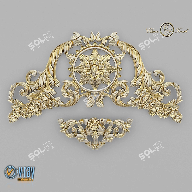 Timeless Elegance: Classic Ornament 3D model image 2