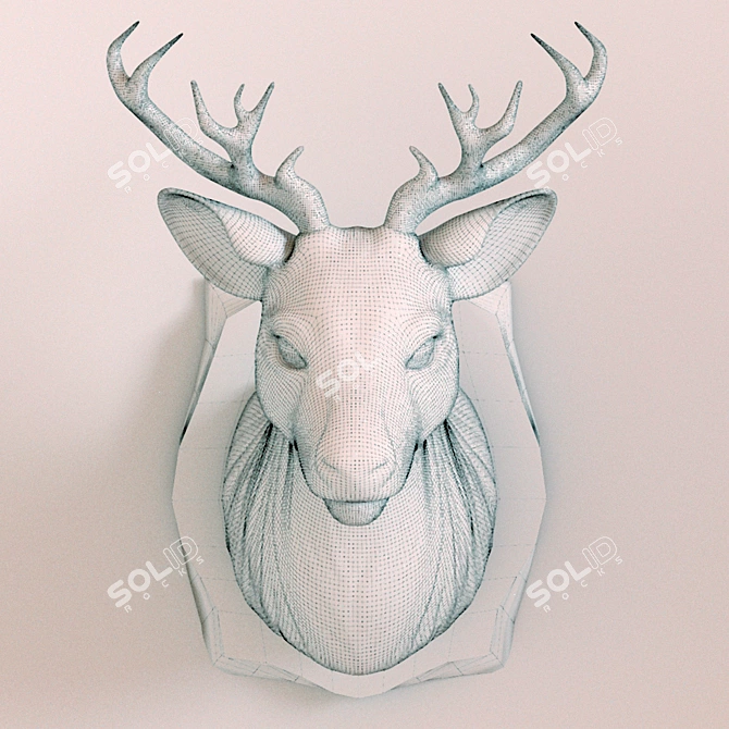 Rustic Antler Decor 3D model image 2