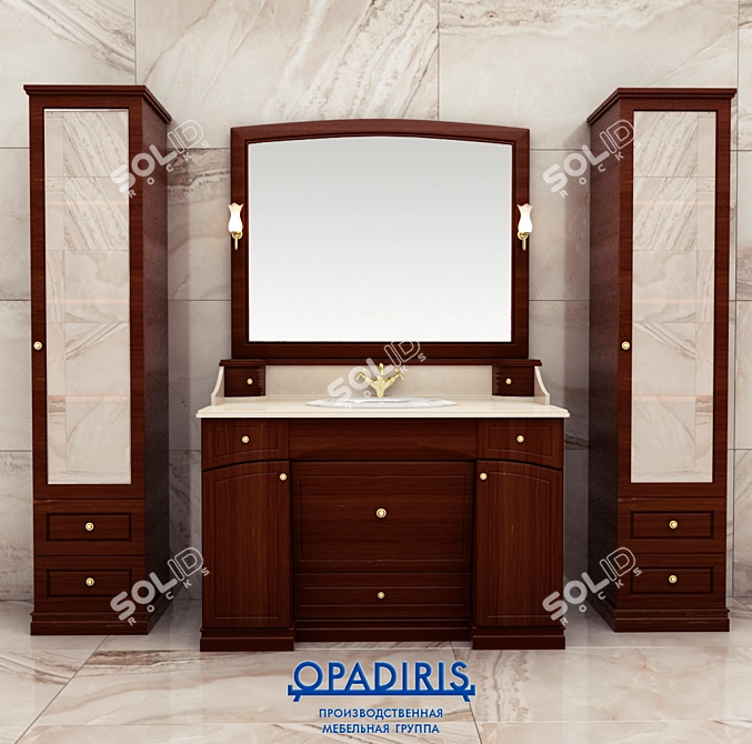 Elegant Opadiris Luchia Vanity 3D model image 1