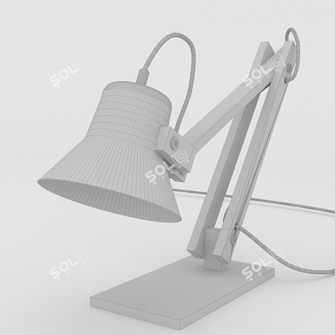 Sleek LED Desk Lamp 3D model image 3