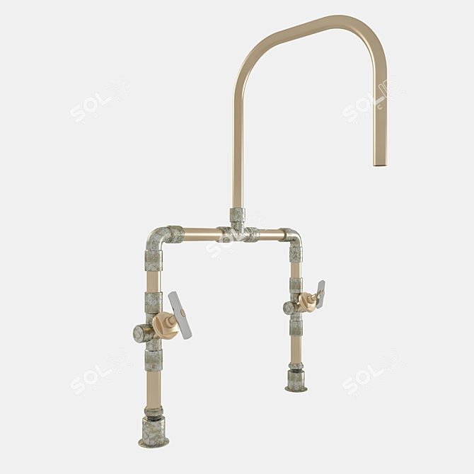 Sturdy Kraan Faucet - Durable and Stylish! 3D model image 1