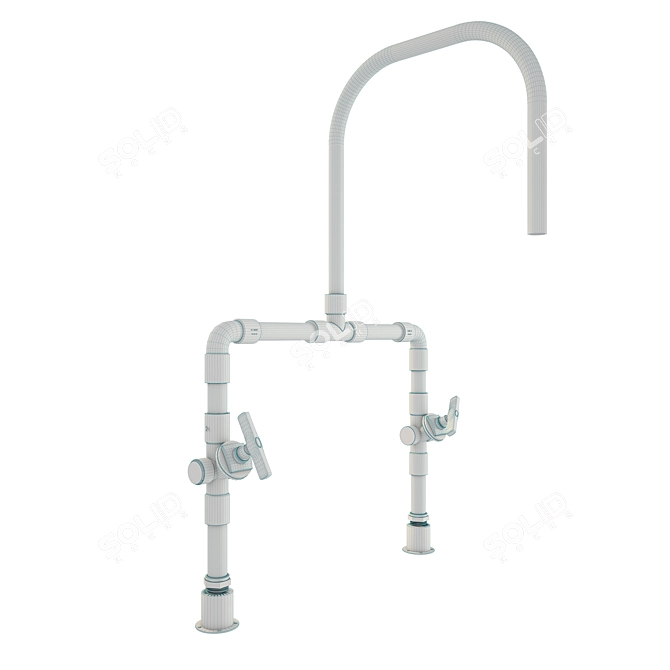 Sturdy Kraan Faucet - Durable and Stylish! 3D model image 3