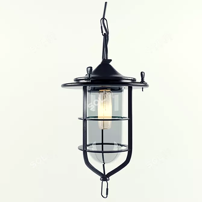 Industrial Loft Chandelier: Gerbrand 3D model image 2