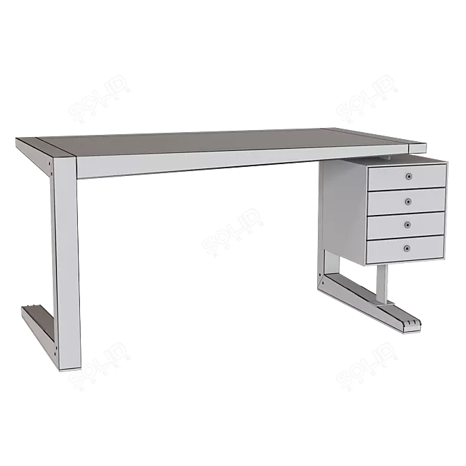 Italian Designed Giorgetti Zeno Desk 3D model image 3