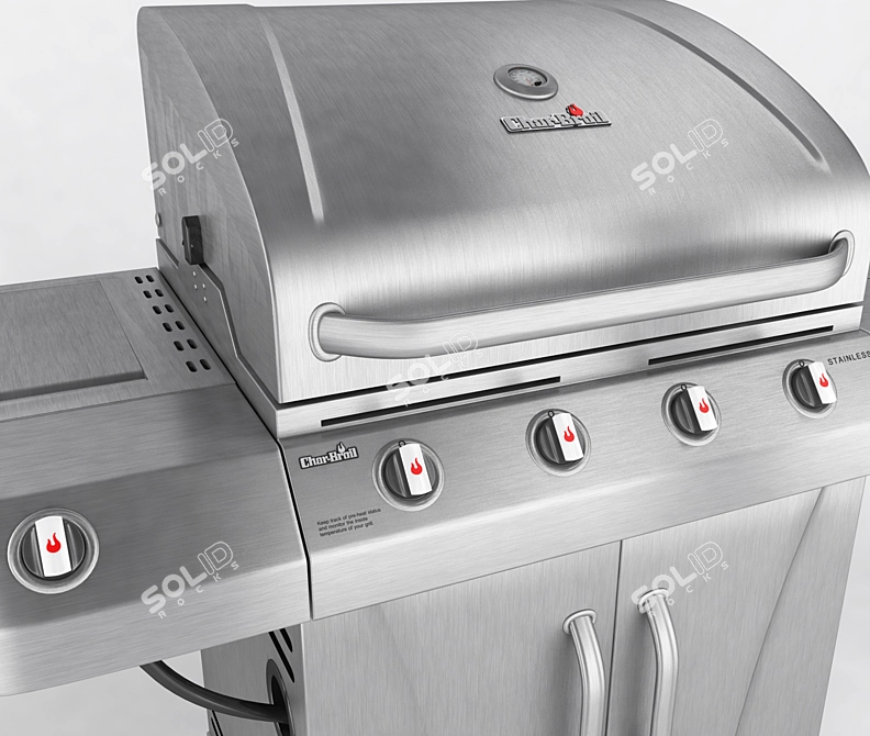 Char-Broil Perfomance T-47D Gas Grill 3D model image 2