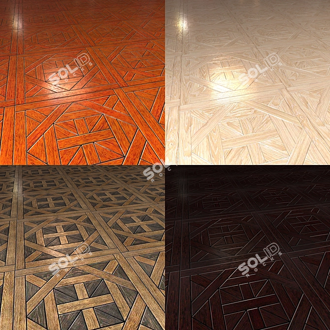 Parquet Shield Charleroi: 8 Stunning Colors 3D model image 2