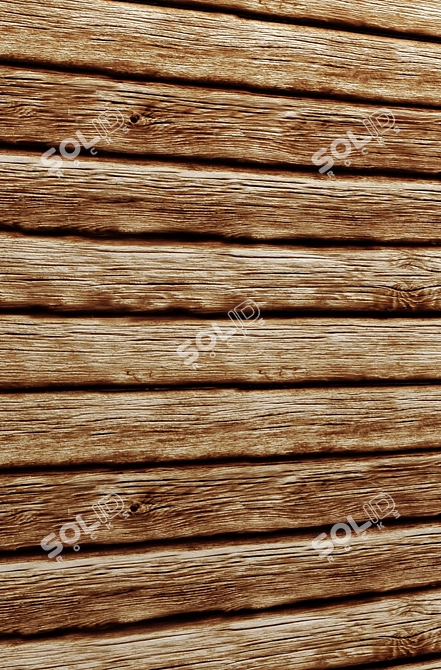 Natural Wood Panel 3D model image 2