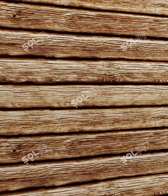 Natural Wood Panel 3D model image 3