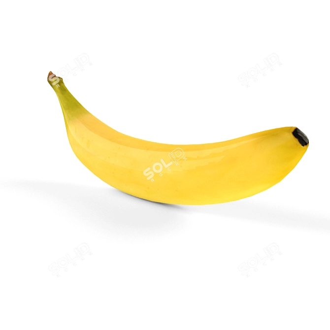 3D Low-Poly Banana Sculpture 3D model image 2